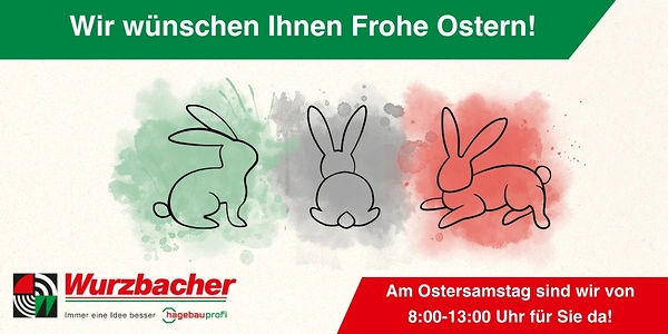 Bunt Wasserfarbe Schlicht Frohe Ostern Karte