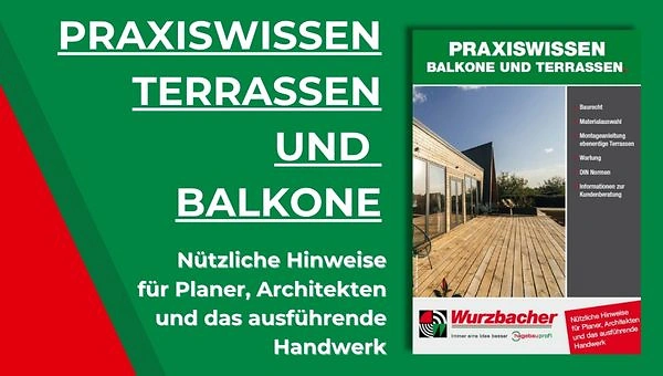 Titelblatt &bdquo;Praxiswissen Terrassen und Balkone&ldquo; &ndash; Ihr Ratgeber f&uuml;r Holzterrassen, Balkonbel&auml;ge und Renovierung. Jetzt informieren und mit Expertenwissen Ihr Projekt im Holzbau starten!