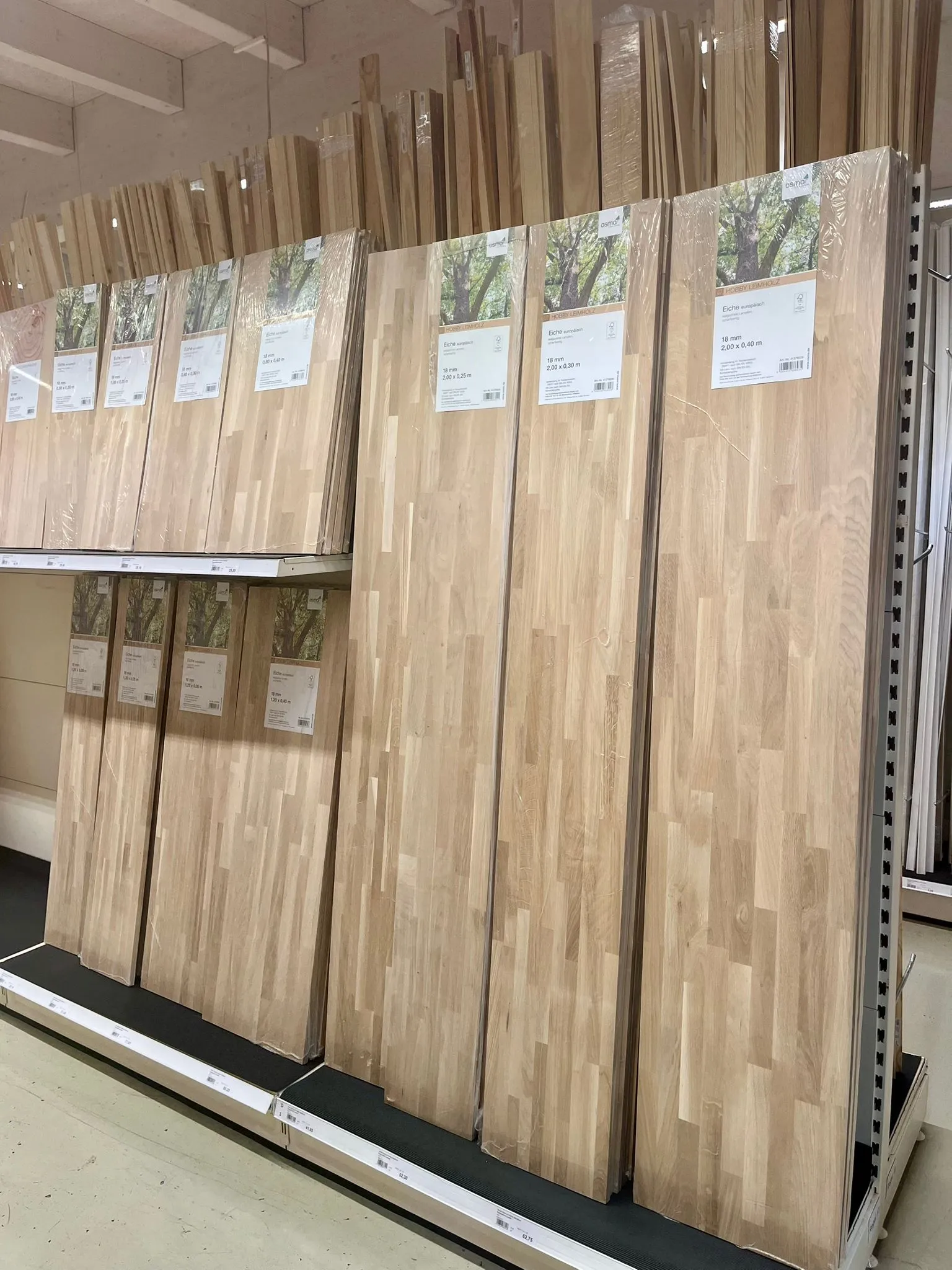 18mm Eiche-LH Hobby 200x30cm