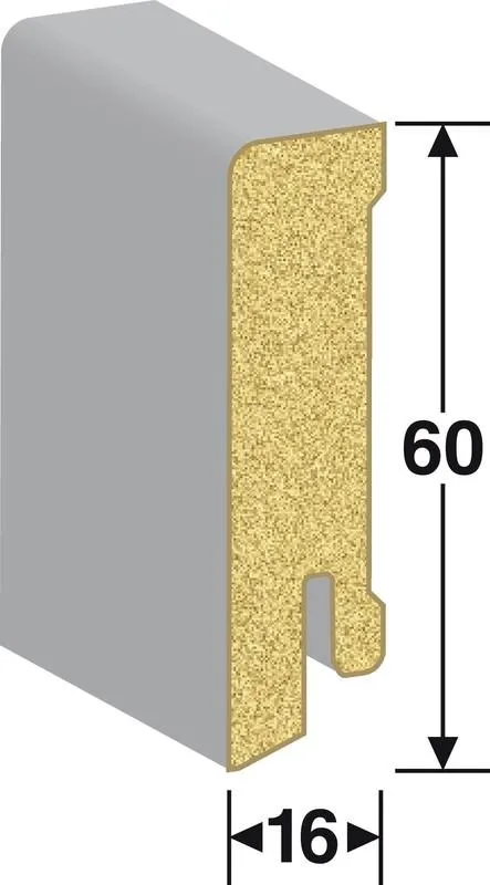 16x60mm Sockelleiste Eiche Arcticwei&szlig; SP