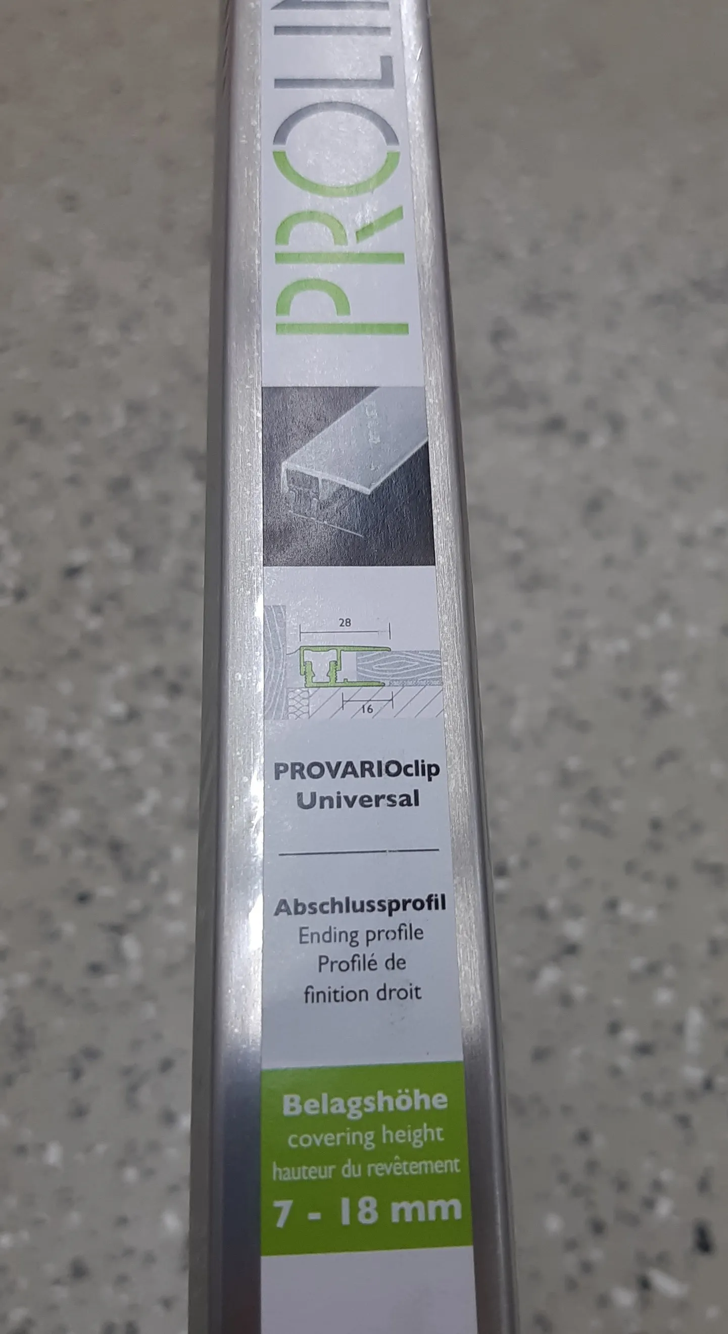 Provario Abschlu&szlig;profil Edelstahl V2A