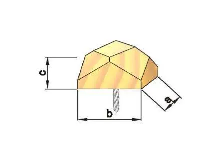 Holzziern&auml;gel Gr. 2 mit Schraube
