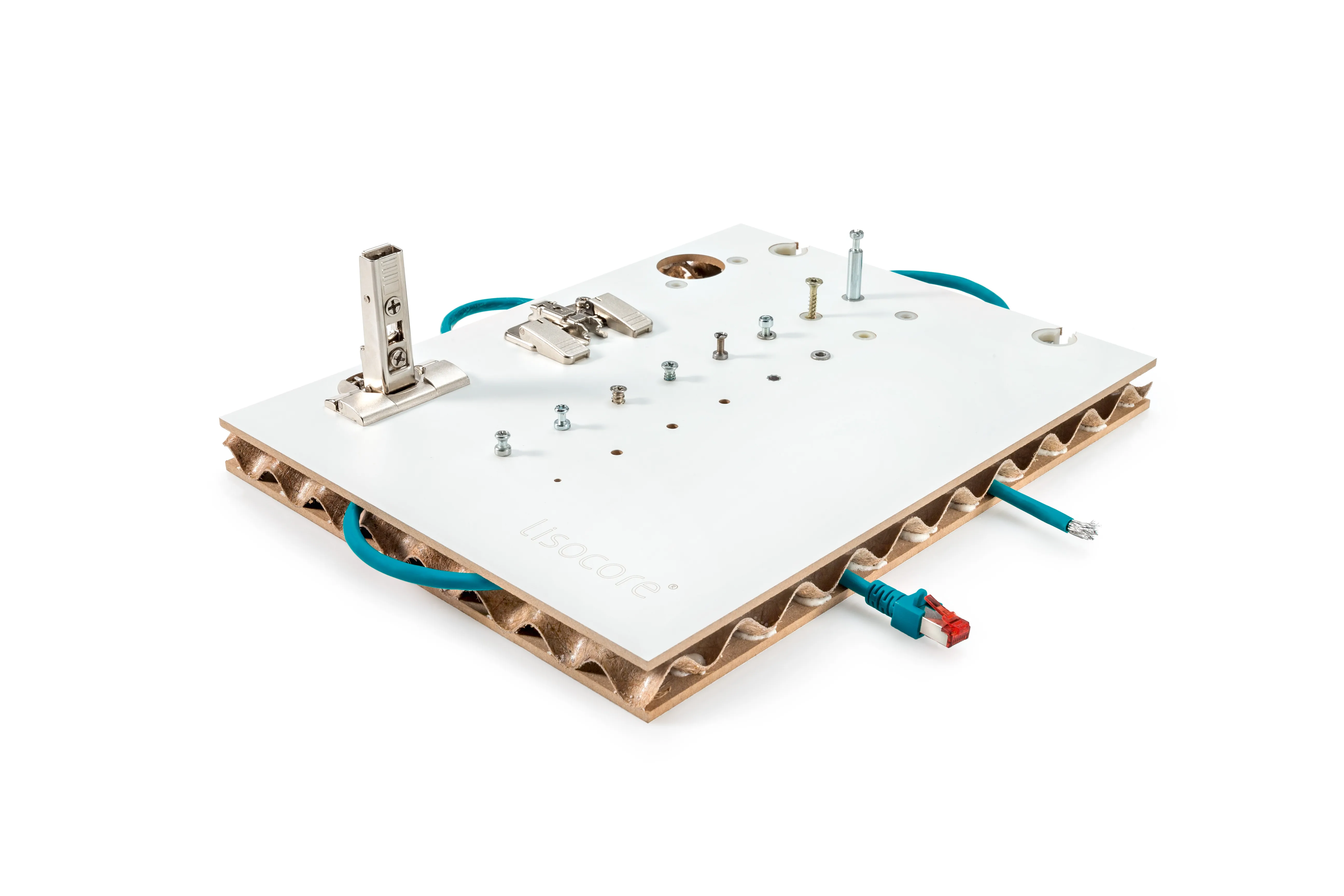 19mm Lisocore-Leichtbaupl. Frontwei&szlig; SP