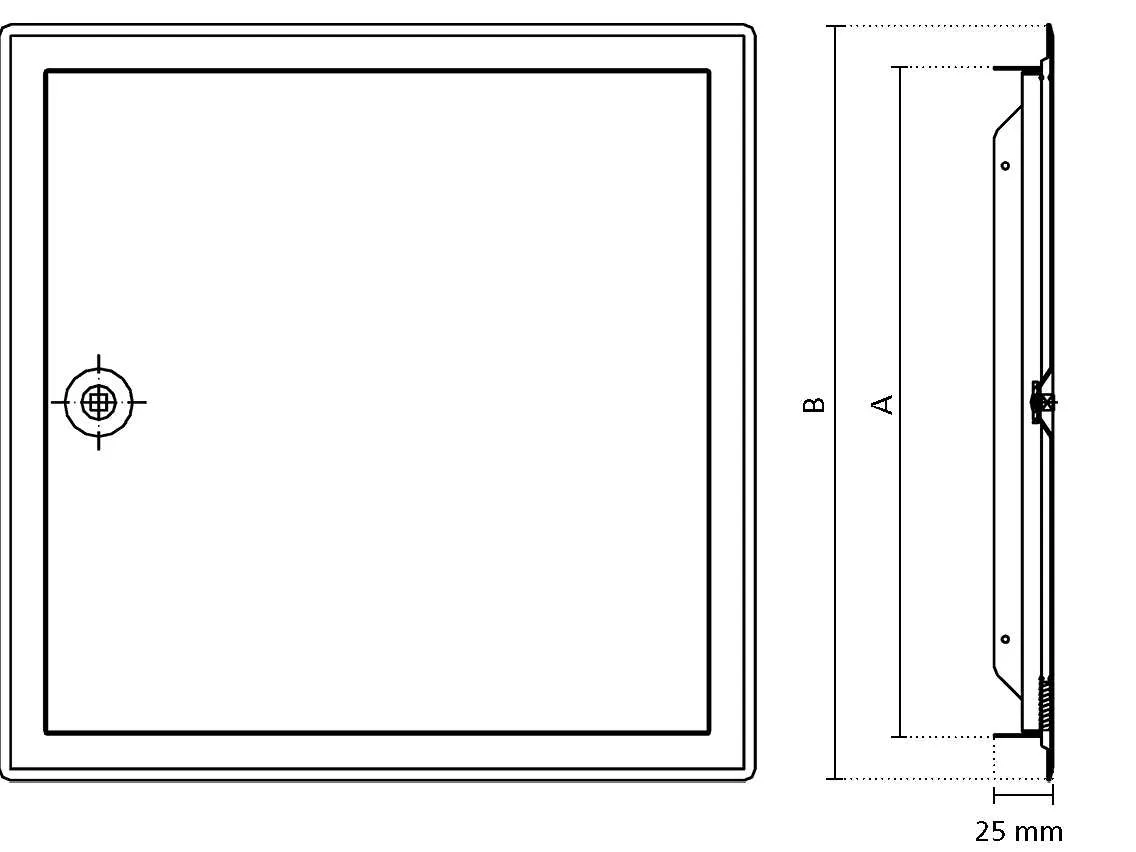 Revisionst&uuml;r Softline wei&szlig; 20526