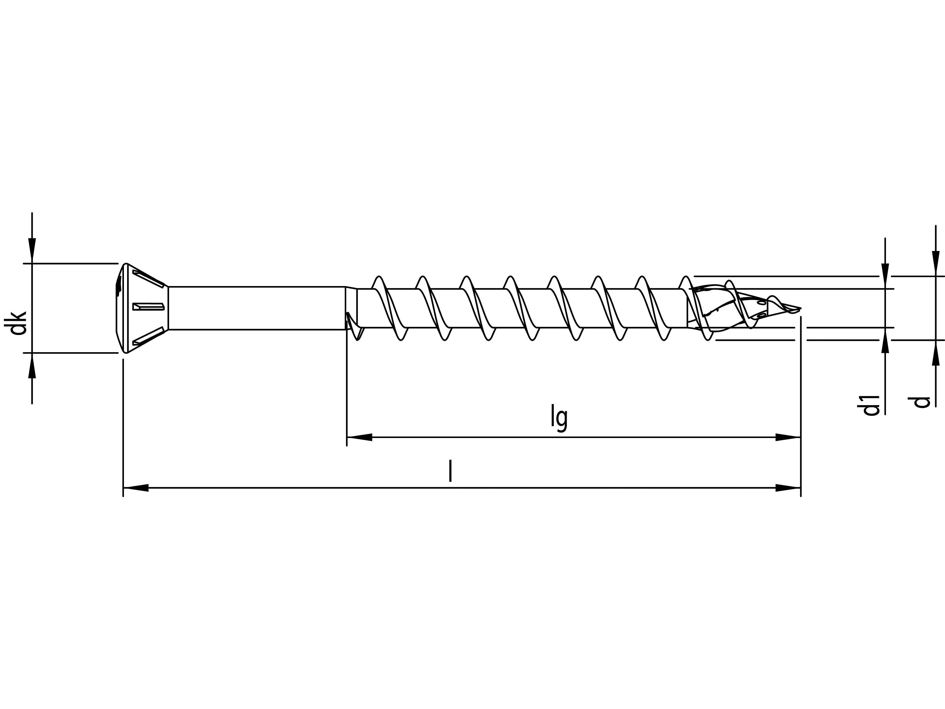 3,5x30mm Glasleistenschraube  1000St. SP