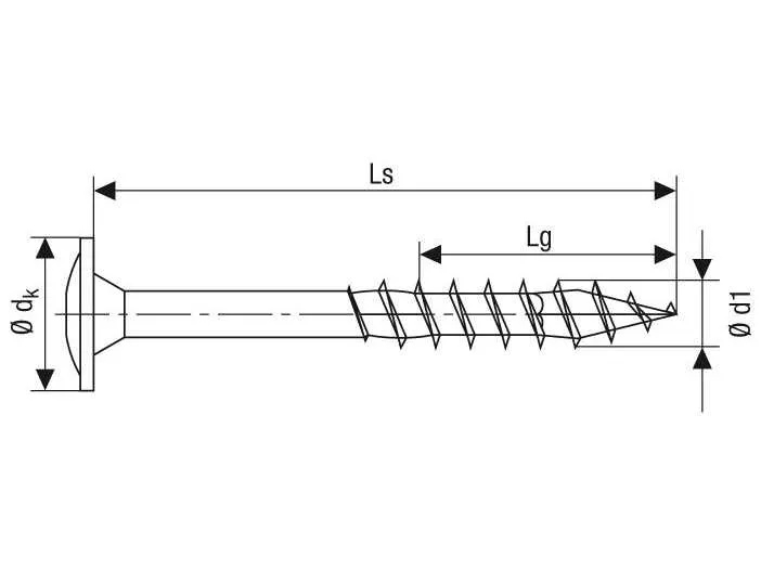 6x60mm Spax-Wirox-Tellerkopf TG  200 St.