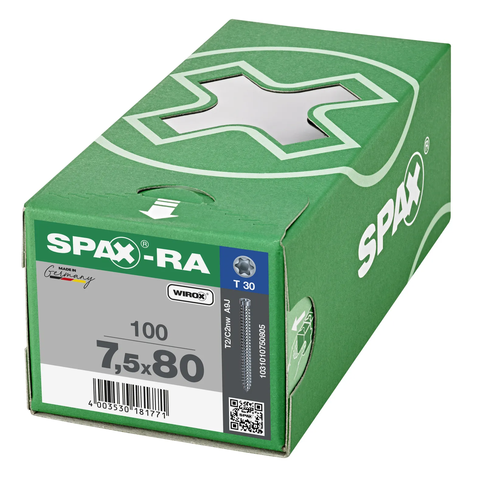 7,5x80mm SPAX-RA Rahmenanker  100 St.