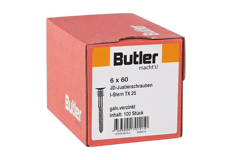 6x60mm Justierschrauben          100 St.