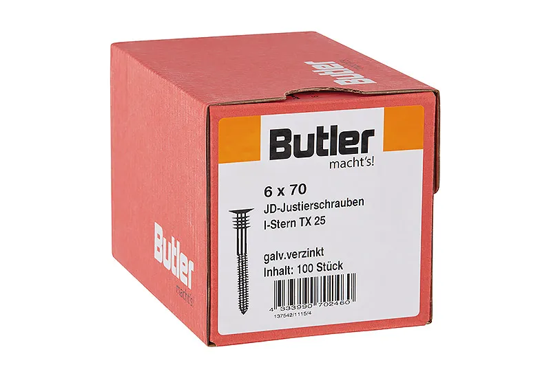 6x70mm Justierschrauben          100 St.