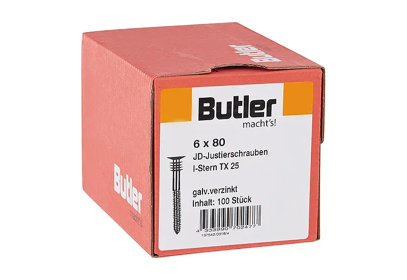 6x80mm Justierschrauben          100 St.