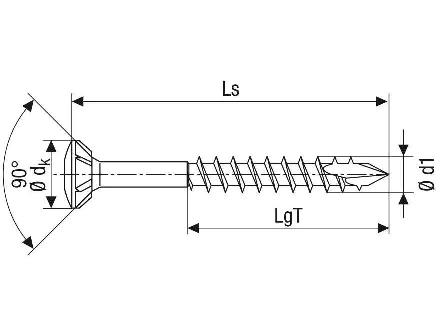 4,5x45mm Spax Fassadenschr. A2   200 St.