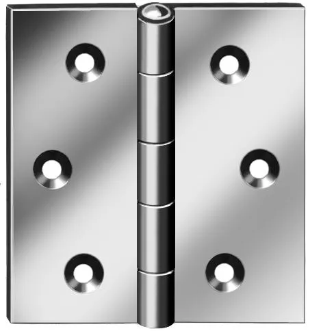 Scharnier gerollt kantig 70x70mm