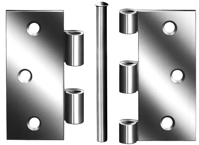 Scharnier gerollt kantig 90x90mm