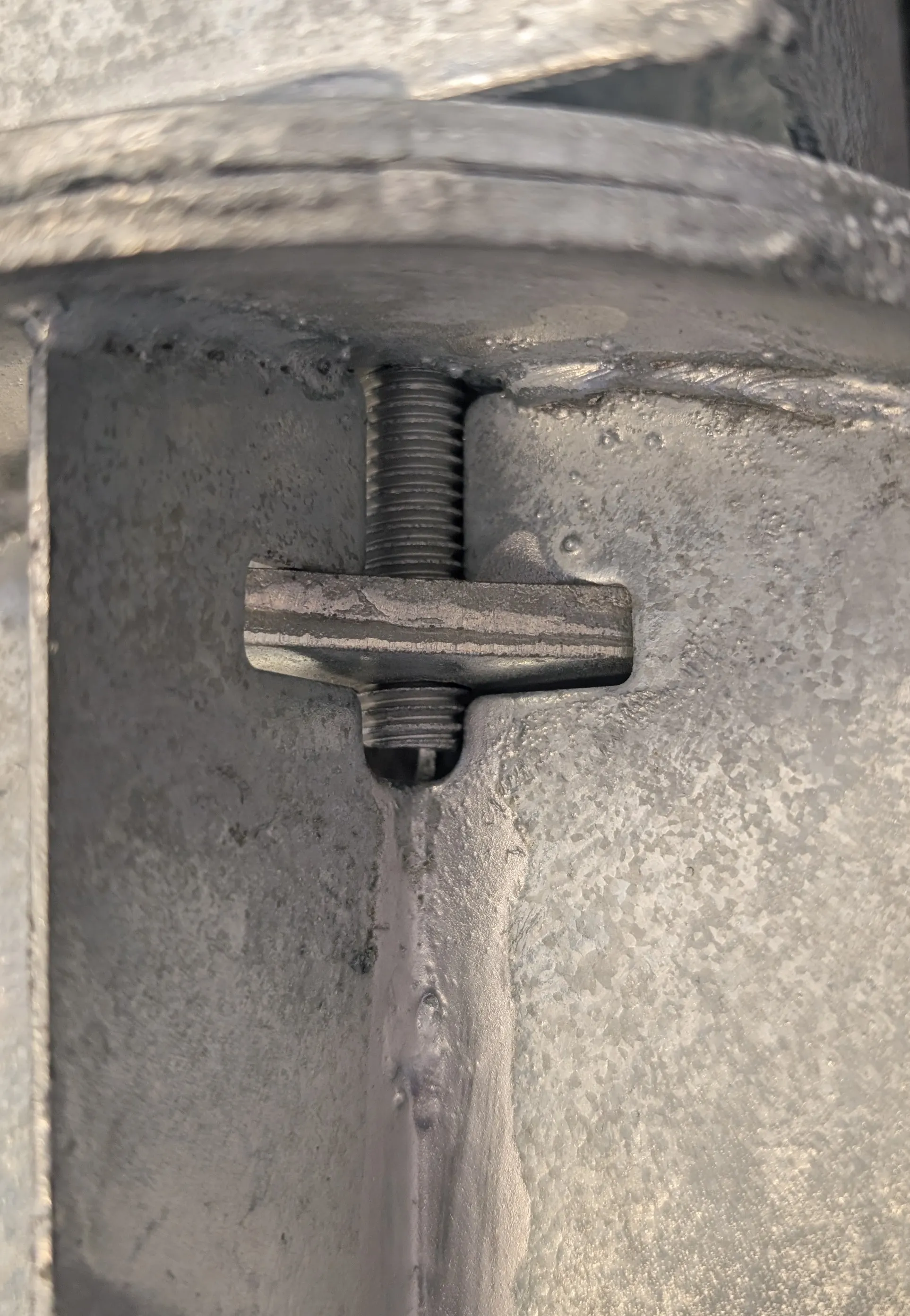 Pfahlst&uuml;tze verstellbar 90x90x750mm