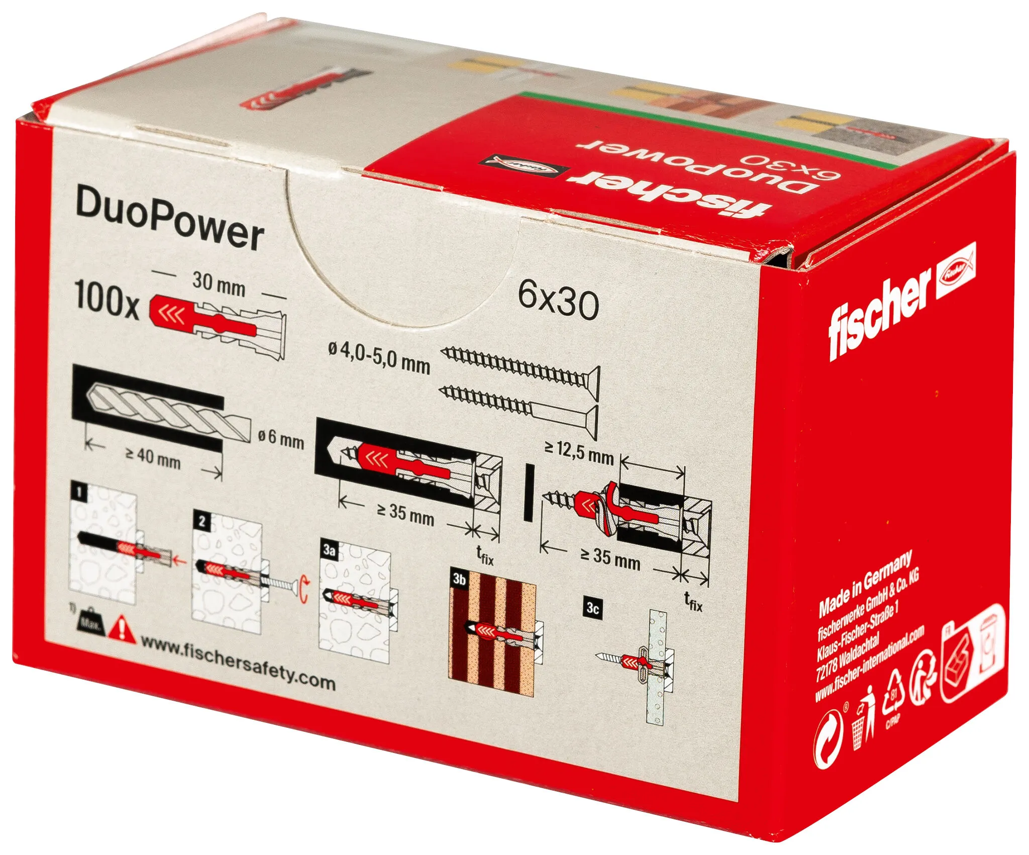 6x30 LD Fischer-D&uuml;bel DuoPower    100St.