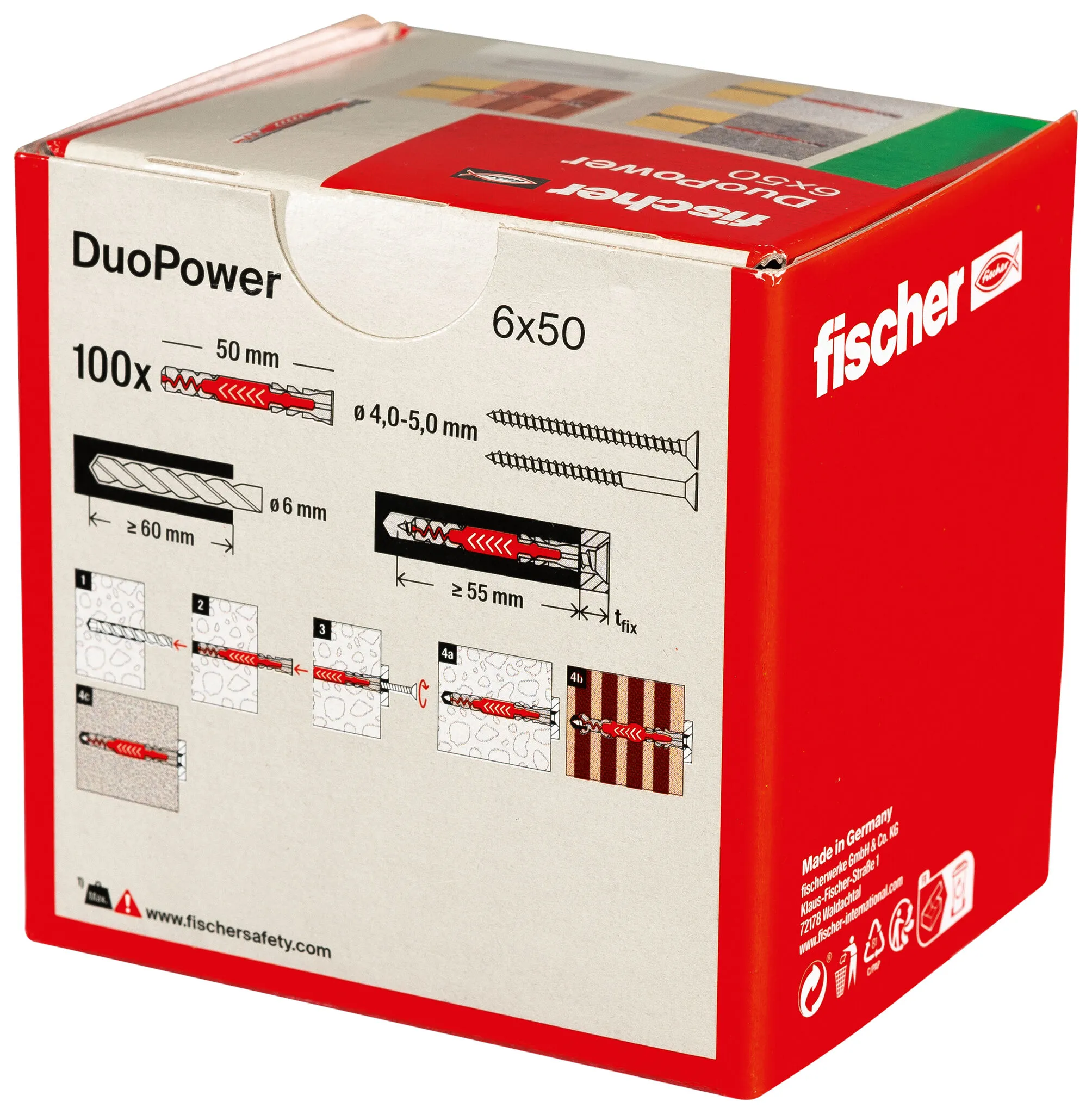 6x50 LD Fischer-D&uuml;bel DuoPower    100St.