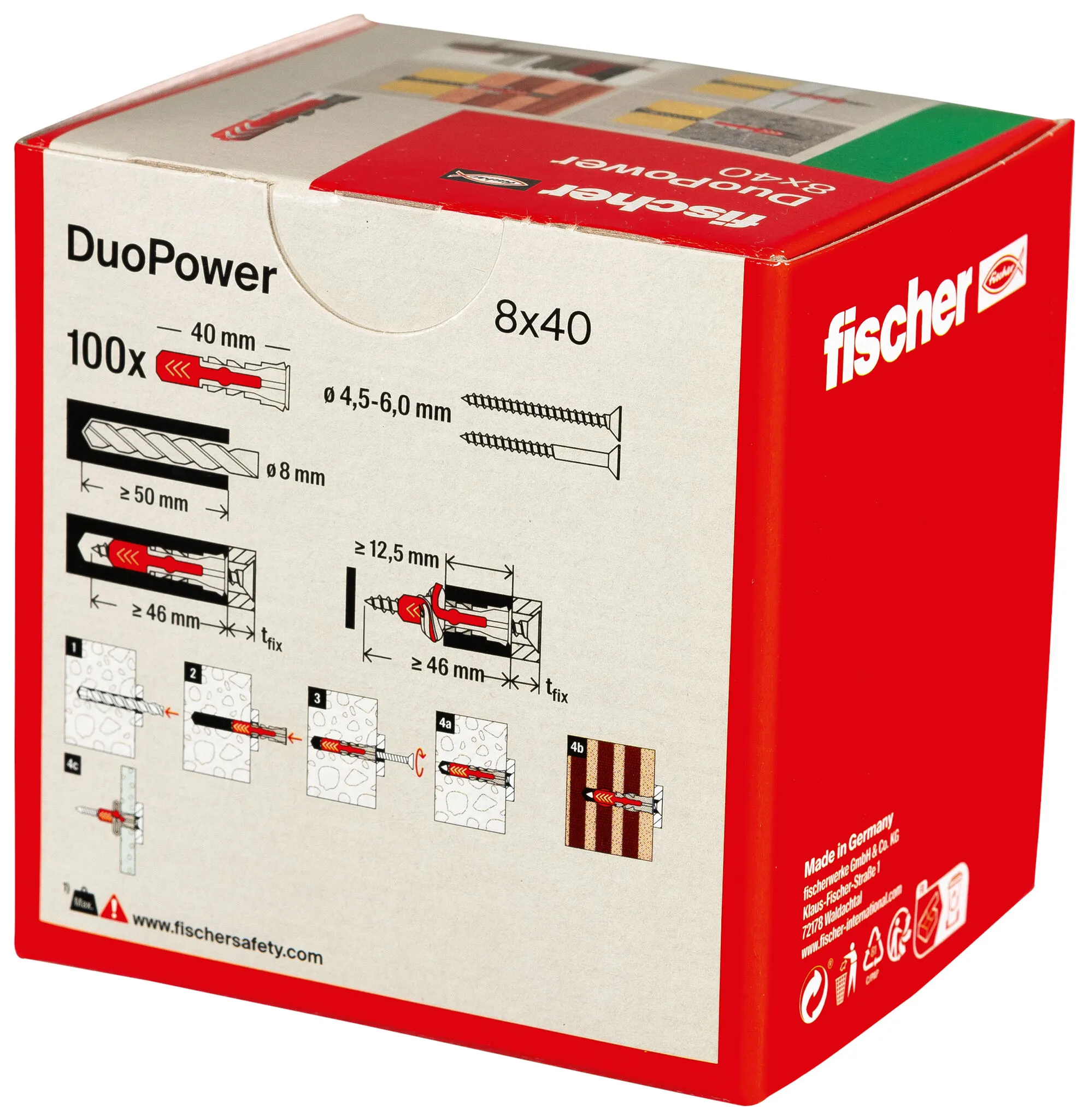 8x40 LD Fischer-D&uuml;bel DuoPower    100St.