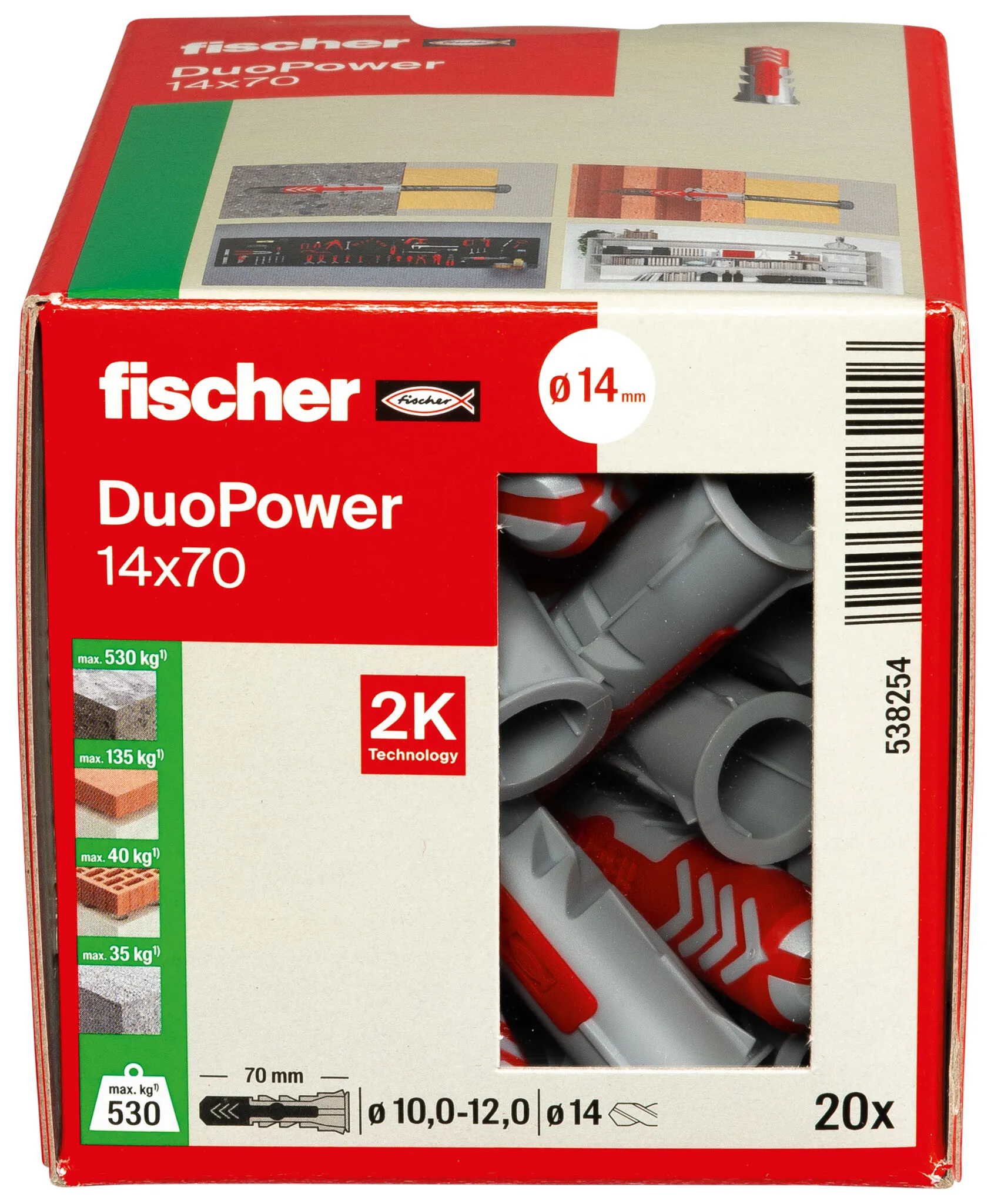 14x70 LD Fischer-D&uuml;bel DuoPower   20 St.