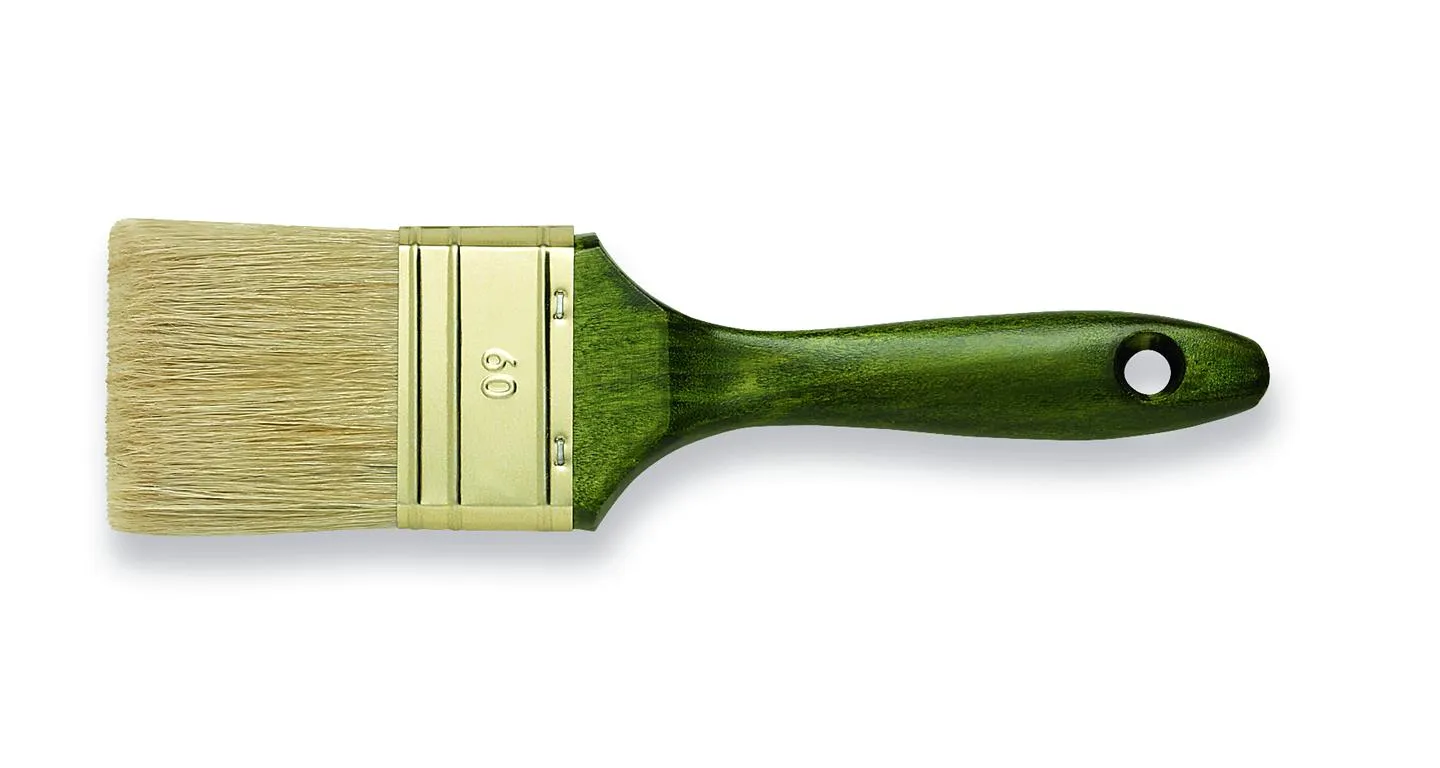 Flachpinsel 60mm, 9.St&auml;rke, Hartholz