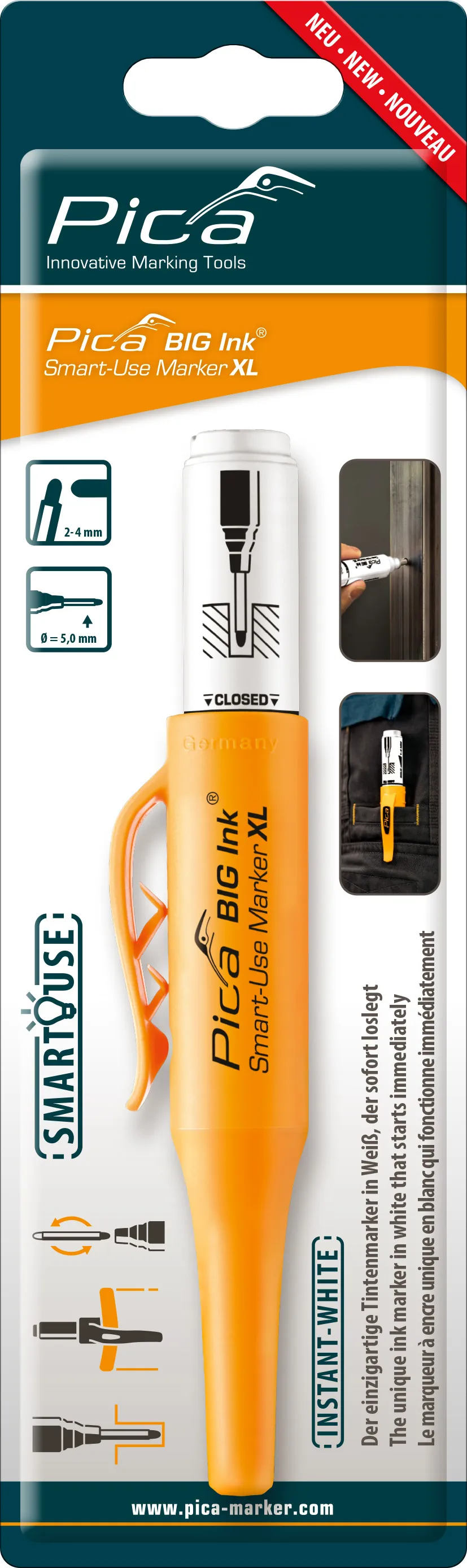 Pica Big Ink Marker White