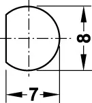 Profilstange f&uuml;r Drehstangenschloss