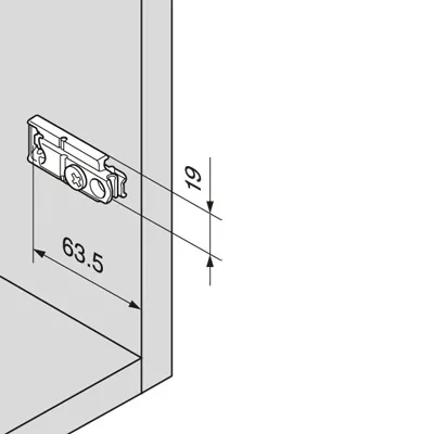 Clip-MPL, Excenter-HV, schraub. f&uuml;r Spax