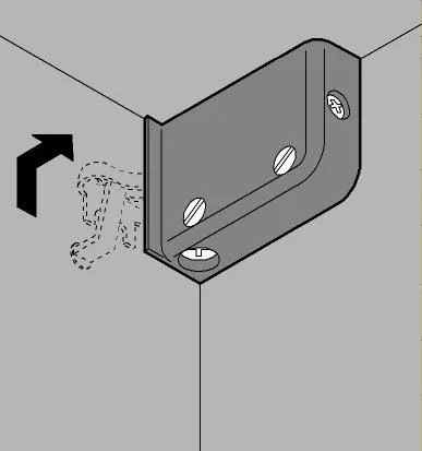 Schrankaufh&auml;nger Wei&szlig;, Rechts