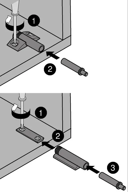 Blumotion f&uuml;r T&uuml;ren gerade Adapterplatte