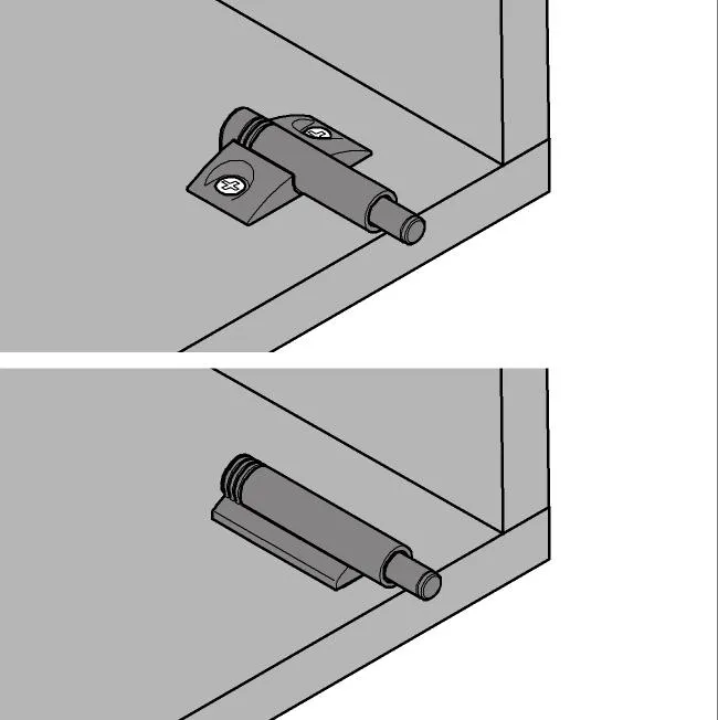 Blumotion f&uuml;r T&uuml;ren gerade Adapterplatte