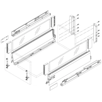 TBX Korpusschiene 450mm