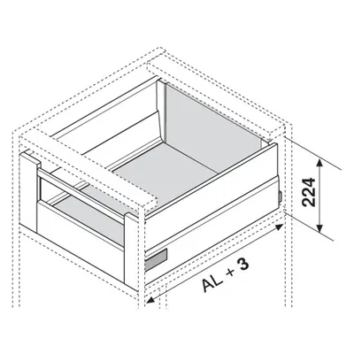 TBX Korpusschiene 450mm