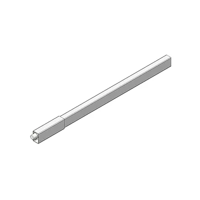 TBX Antaro L&auml;ngsrelingset 400mm,RAL 9006