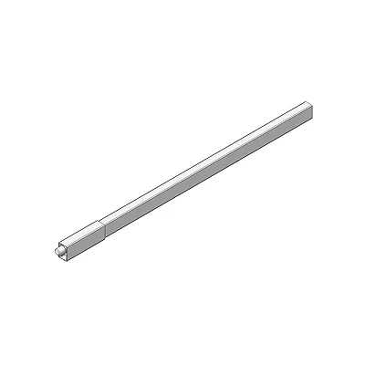 TBX Antaro L&auml;ngsrelingset 500mm,RAL 9006