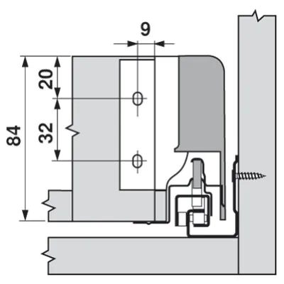 TBX Holzr&uuml;ckwandhalter H&ouml;he M