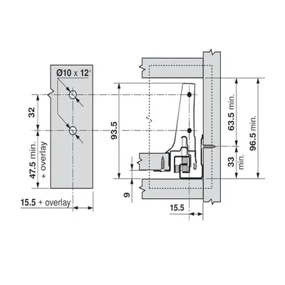 TBX Frontbefestigung Insertabefestigung