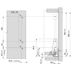 TBX Frontbefestigung zum Anschrauben