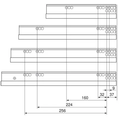 Movento Vollauszug 450mm mit Blumotion