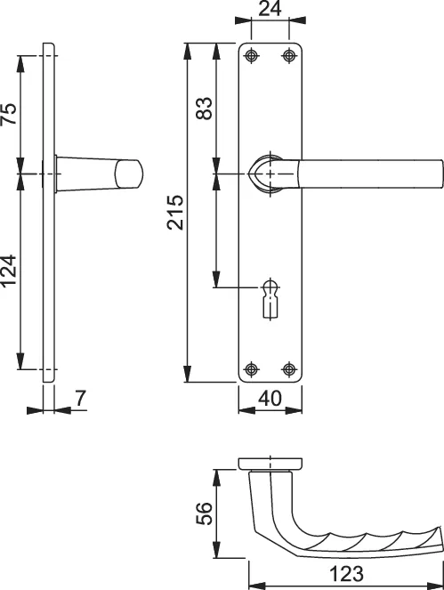 WC-Langschild 202SP/78 OL/SK