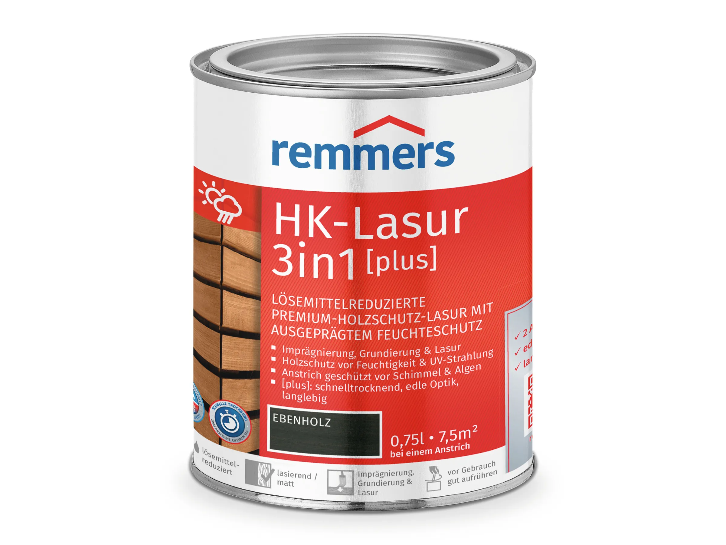 Remmers HK-Lasur 3in1 Plus Ebenholz