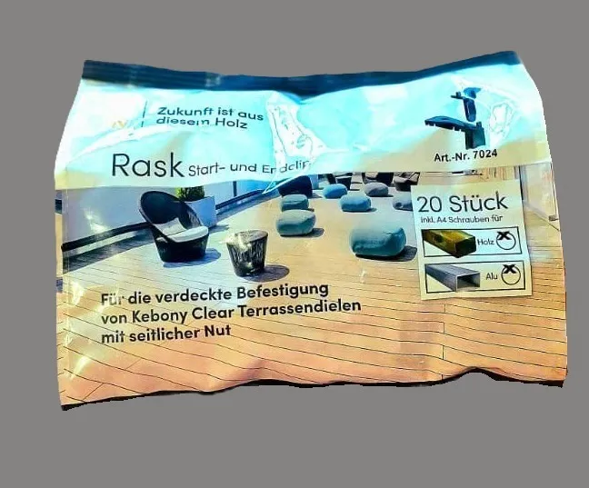 Kebony RASK Start- & Endclip