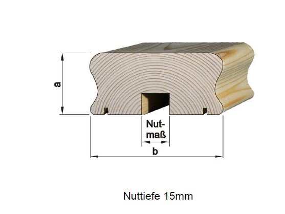 45x95mm Handlauf Flach Mit Nut 19mm Balkon Handl ufe Wurzbacher GmbH